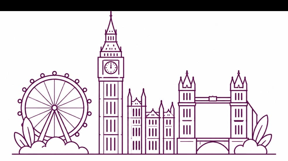 London skyline illustration